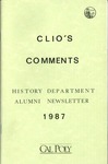 Clio's Comments, 1987 by History Department