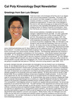 Kinesiology Department Newsletter 2009 by Kinesiology Department