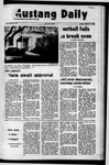 Mustang Daily, January 11, 1972