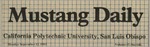 Mustang Daily, September 12, 1983